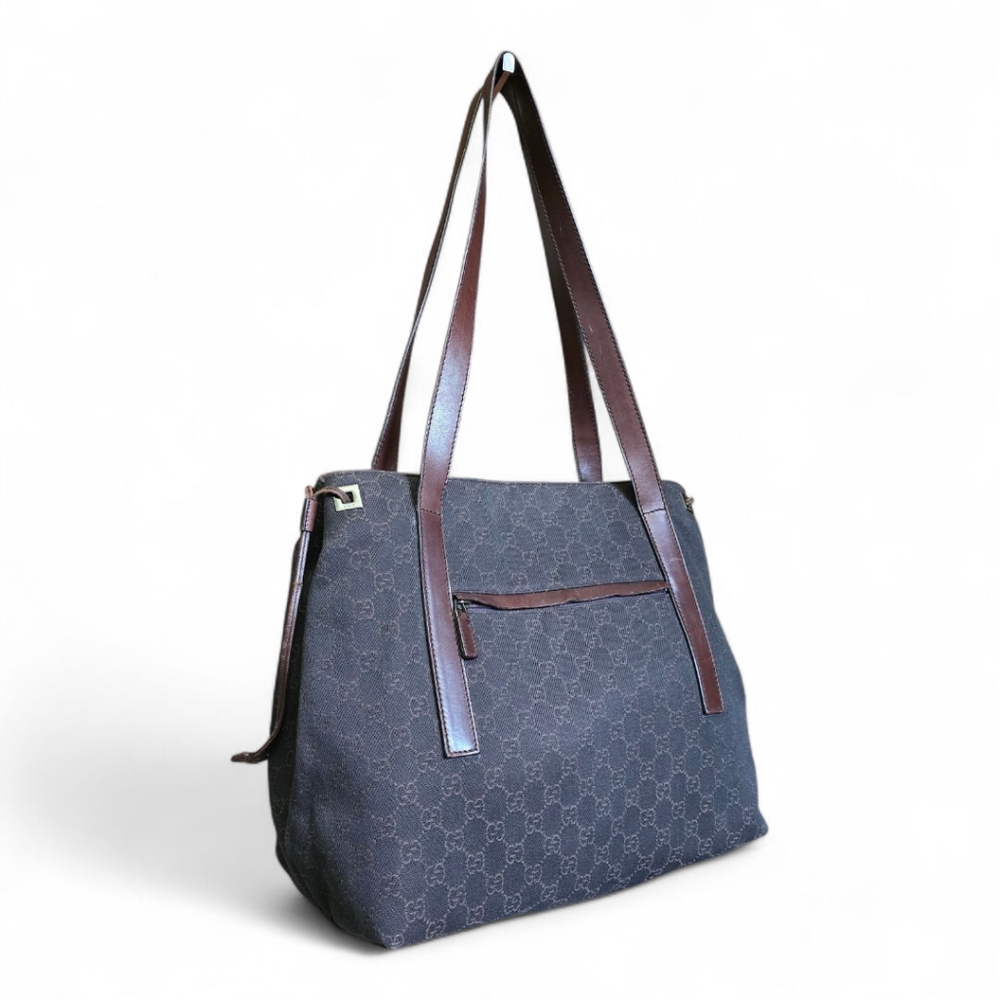 Gucci Canvas Leather GG Tote 30501